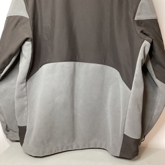 Columbia Mens Fleece Jacket‎ Full Zip Gray Brown Outdoor Warm Activewear - Picture 8 of 13